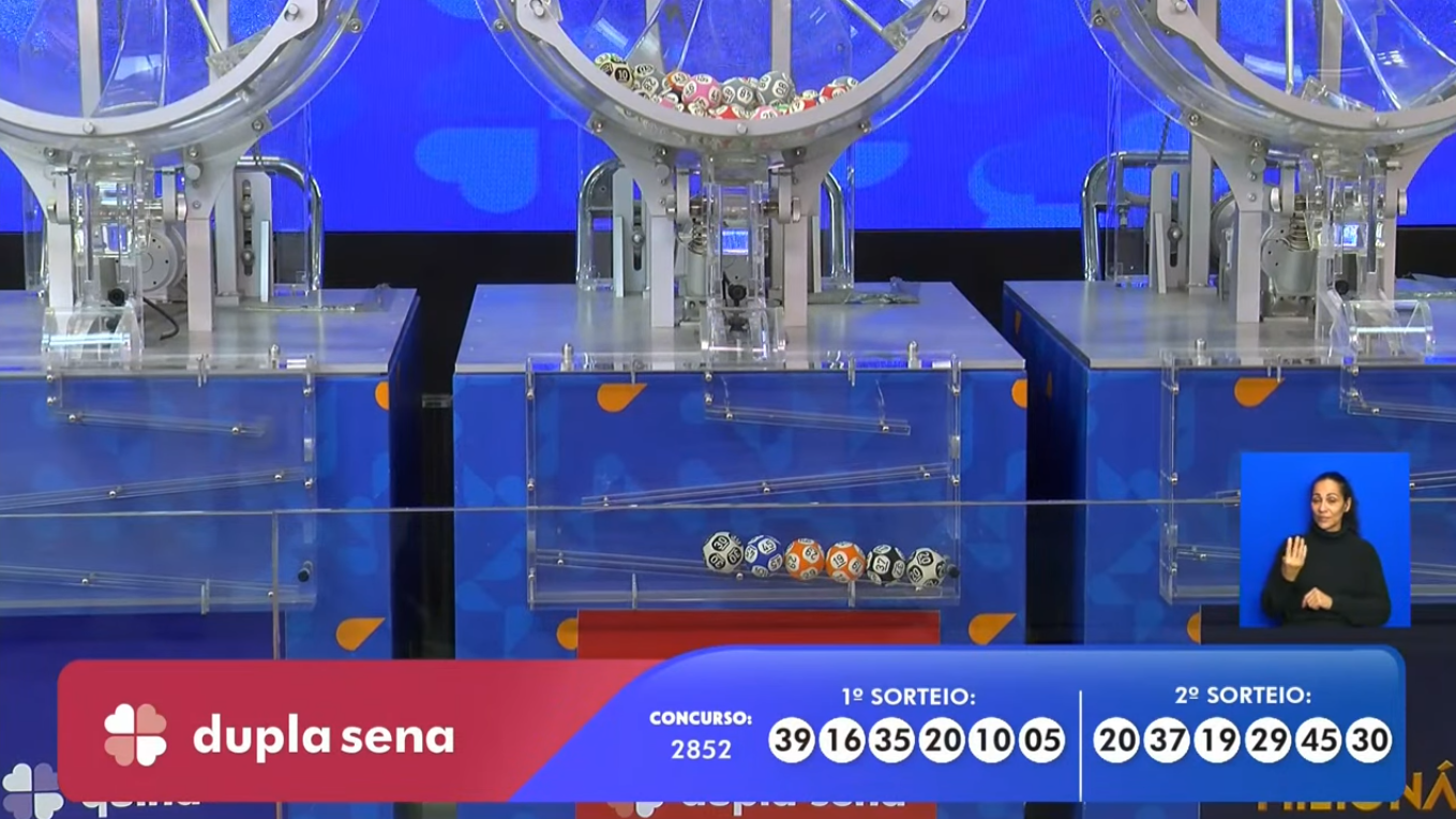 Dupla-Sena Concurso 2852